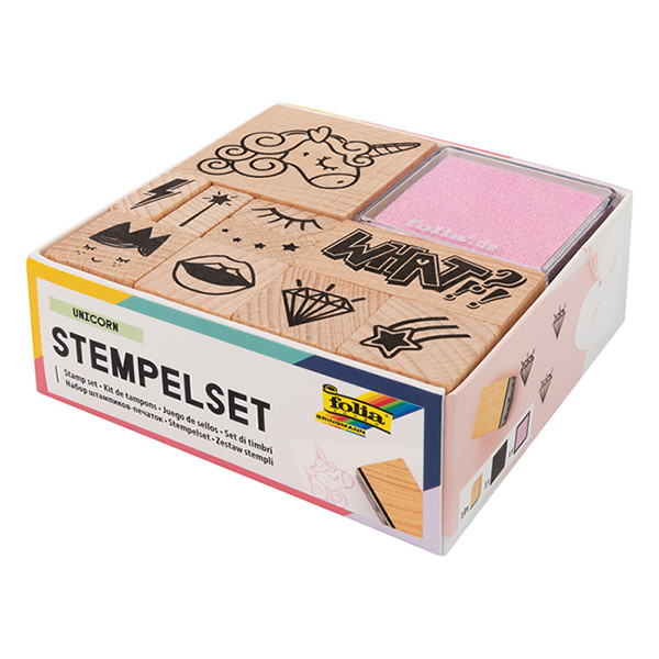 Folia Unicorn stamp set | 12-pack 222199 - 1
