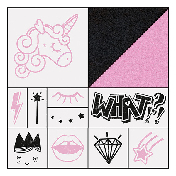 Folia Unicorn stamp set | 12-pack 222199 - 2