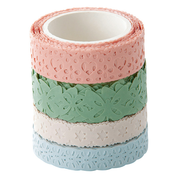 Washi tape set | pastel | Folia | 4-pack 222246 - 1