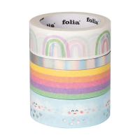 Washi tape set | rainbow clouds | Folia | 4-pack 222316