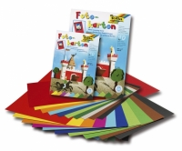 Folia assorted coloured photo cardboard, 22cm x 33cm (10-pack) 606 222102