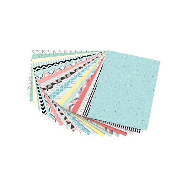 Folia geometry design paper, 24cm x 34cm | 20 sheets 222127 - 1