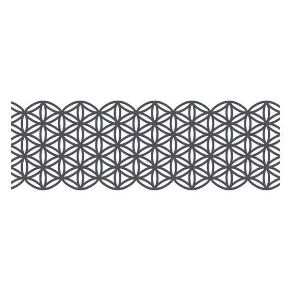 Folia grey floral washi tape, 50mm x 5m 29102 222243 - 1