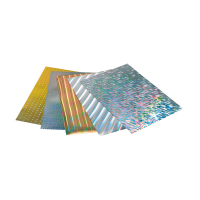 Folia holographic cardboard foil, 50cm x 70cm (5-pack) 222120