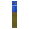 Folia olive green crepe paper, 250cm x 50cm 222078 - 1