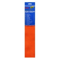 Folia orange crepe paper, 250cm x 50cm 822108 222100