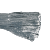 Folia silver raffia, 30m 222305