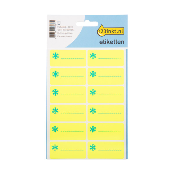 Freezer labels (23 x 50mm, yellow) | 123ink | 60 labels 301495 - 1
