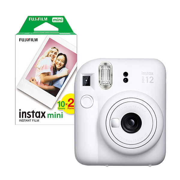 Fujifilm INSTAX mini 12 bundle with mini film (20 sheets) | white 150942 - 1