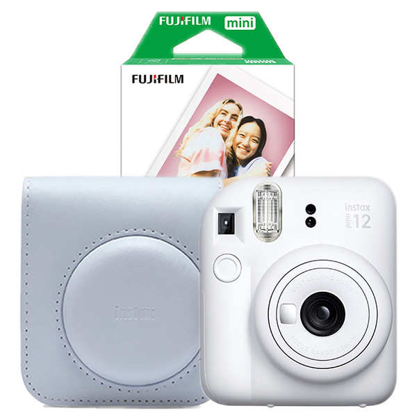 Fujifilm INSTAX mini 41 bundle with case + mini film (20 sheets) | white 150885 - 1