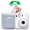Fujifilm white INSTAX mini 12 bundle with case and mini film (20 sheets) 150885 - 1