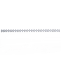 GBC 3873 ClickBind frosted transparent polypropylene binding spine, 8mm (50-pack) 387302E 207284