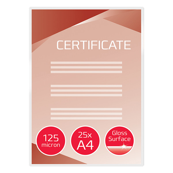 A4 laminating pouch 125 micron | glossy | GBC | 25-pack 207591 - 2