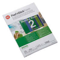 A4 laminating pouch (self-adhesive) 75 micron | matt | GBC | 25-pack 207044