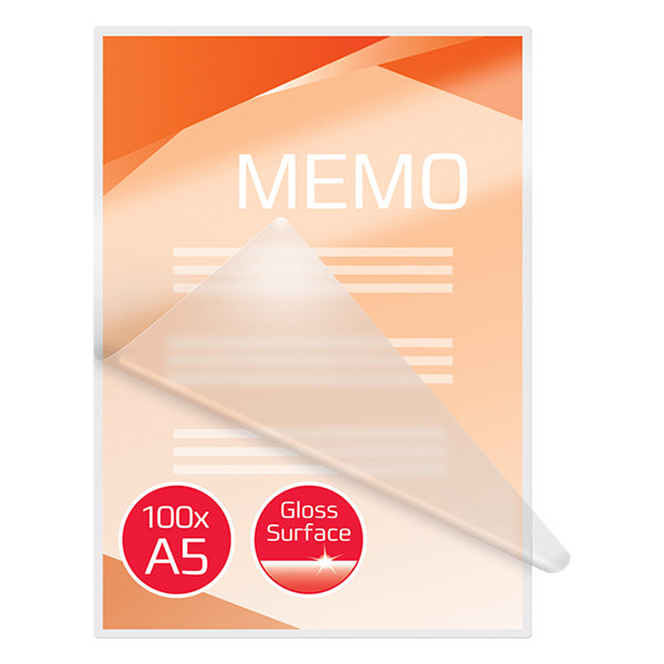 A5 laminating pouch 75 micron | glossy | GBC | 100-pack 207012 - 5