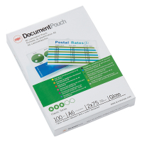 A6 laminating pouch 75 micron | glossy | GBC | 100-pack 207016
