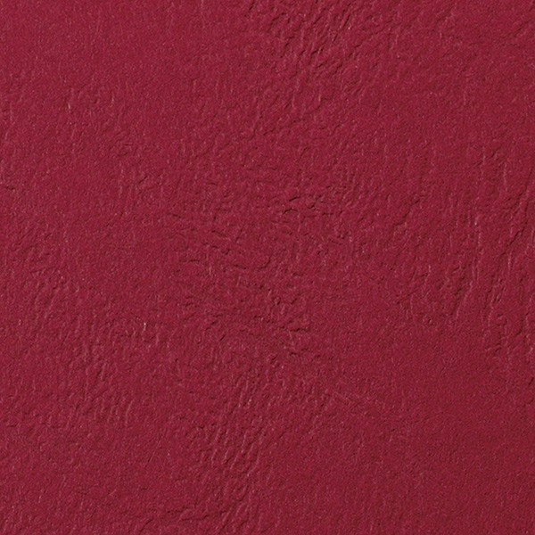 GBC CE040030 Leathergrain dark red binding cover, 250g (100-pack) 207422 - 1