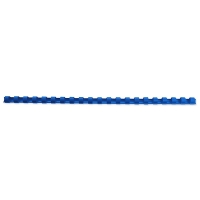 GBC CombBind blue binding comb spine, 6mm (100-pack) 4028233 207108
