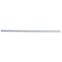 GBC CombBind white binding comb spine, 8mm (100-pack) 4028194 207118