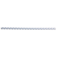 GBC CombBind white binding comb spine, 8mm (100-pack) 4028194 207118