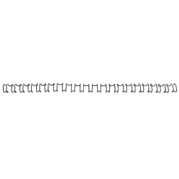 GBC IB1650 black metal wire back, 6mm (100-pack) 207208 - 1