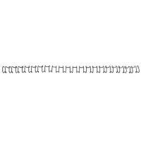GBC IB1650 black metal wire back, 6mm (100-pack) 207208