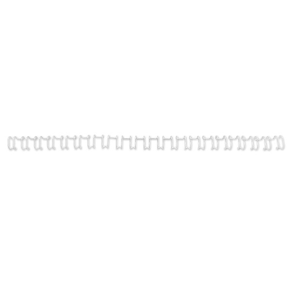 GBC IB1650 white metal wire back 6mm (100-pack) 207210 - 1