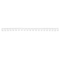 GBC IB1650 white metal wire back 6mm (100-pack) 207210