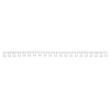 GBC IB1650 white metal wire back 6mm (100-pack)