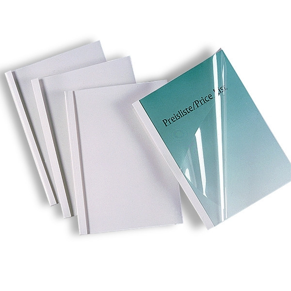 GBC IB370045 ThermaBind white binder cover, 6mm 50 sheets (100-pack) 207486 - 1
