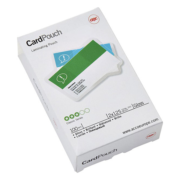 Laminating pouches 83 x 119mm 125 micron | glossy | GBC | 100-pack 207601 - 1