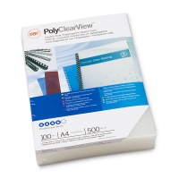 GBC PolyClearView A4 matte transparent binding cover, 500 micron (100-pack) 207824