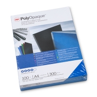 GBC PolyOpaque blue binding cover, 300 microns (100-pack) IB386800 207464