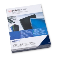 GBC PolyOpaque dark blue binding cover, 300 microns (100-pack) IB387265 207466