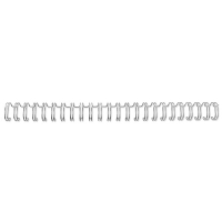 GBC RG8104 silver metal wire back, 6mm (100-pack) RG810497 207248