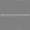 GBC RG8106 silver metal wire spine, 9.5mm (100-pack)