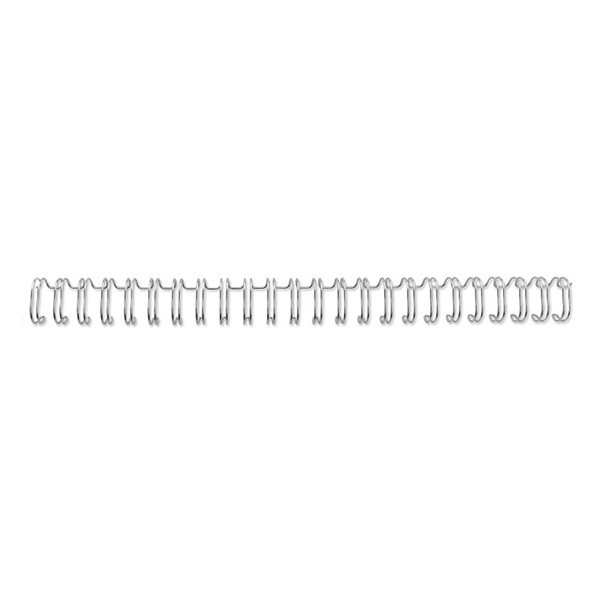 GBC silver A5 metal wire spine, 8mm (100-pack) 4400028 207737 - 1