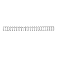 GBC silver A5 metal wire spine, 8mm (100-pack) 4400028 207737