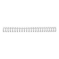 GBC silver A5 metal wire spine, 8mm (100-pack) 4400028 207737