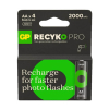 GP 2000 ReCyko Pro Photo Flash rechargeable AA / HR06 Ni-Mh batteries | 4-pack AGP00120 - 1