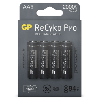 GP 2000 ReCyko Pro rechargeable AA / HR06 Ni-Mh batteries (4-pack) AA HR06 HR6 AGP00101