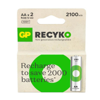 GP 2100 ReCyko rechargeable AA / HR06 Ni-Mh batteries | 2-pack AGP00117