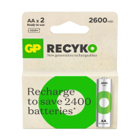 GP 2600 ReCyko rechargeable AA / HR06 Ni-Mh batteries (2-pack) AGP00103