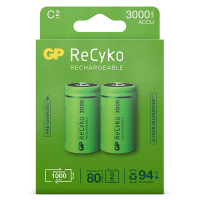 GP 3000 ReCyko rechargeable C/HR14 Ni-Mh batteries (2-pack) C HR14 AGP00114