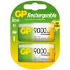 GP 9000 D LR20 rechargeable battery | 2-pack