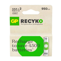 GP 950 ReCyko rechargeable AAA / HR03 Ni-Mh batteries (2-pack) AGP00098