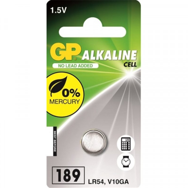 GP LR54 Alkaline Button Cell battery GP189 215044 - 1