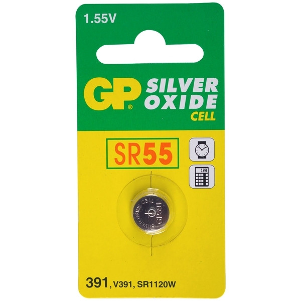 GP SR55 silver oxide button cell battery GP391 215100 - 1