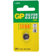 GP SR55 silver oxide button cell battery GP391 215100