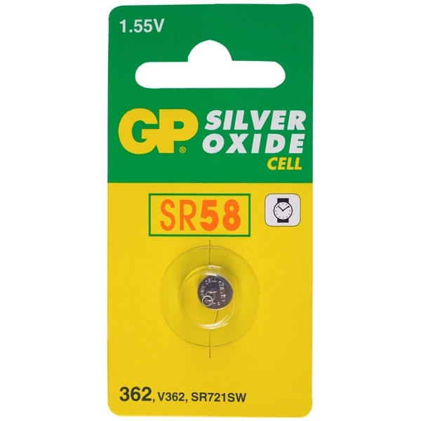 GP SR58 silver oxide button cell battery GP362 215084 - 1